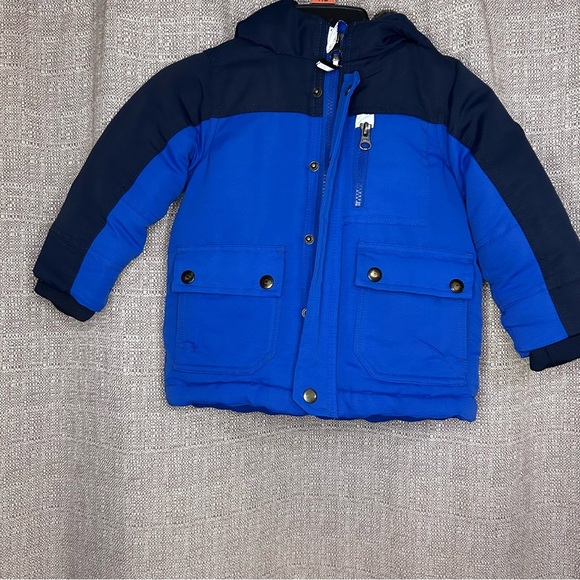 Outdoor Kids Blue & Navy Winter Jacket | Size 2T - Picture 2 of 11